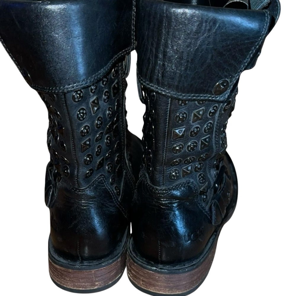 UGG Australia Conor 1003605 Studded Black Leather Boots - Picture 5 of 6
